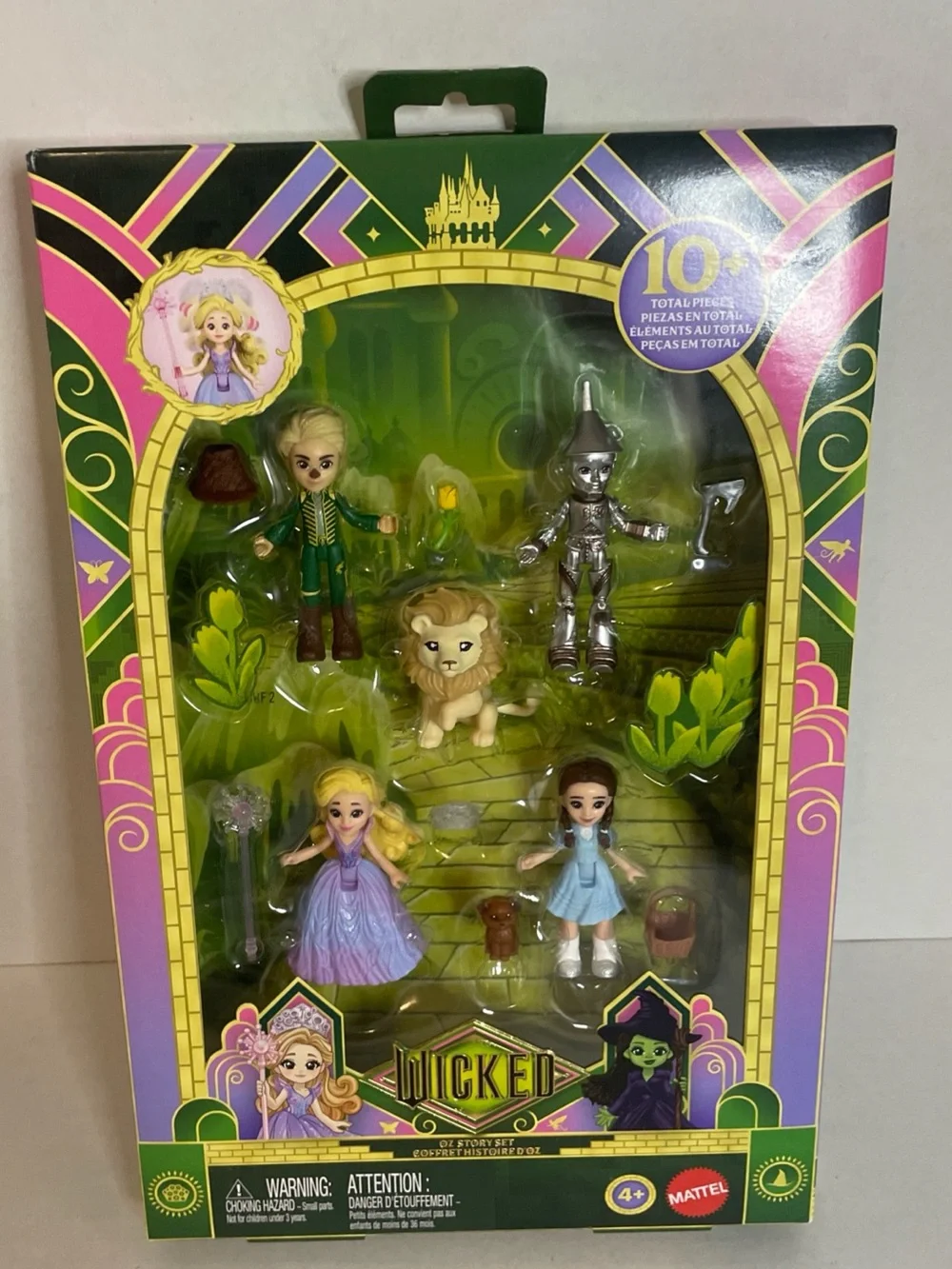 NIB Wicked 2025 Oz Story Set Mattel figure Set Small Doll. 10+ Pieces. Sealed.
